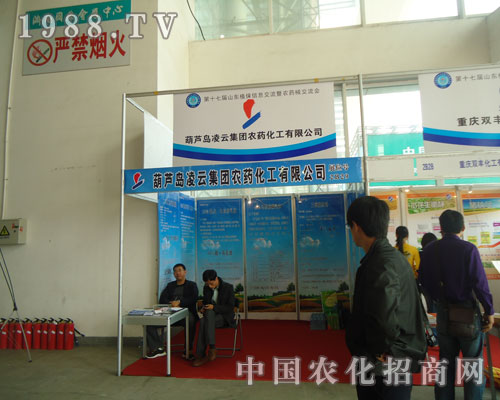 葫蘆島凌云集團展位前人流不斷