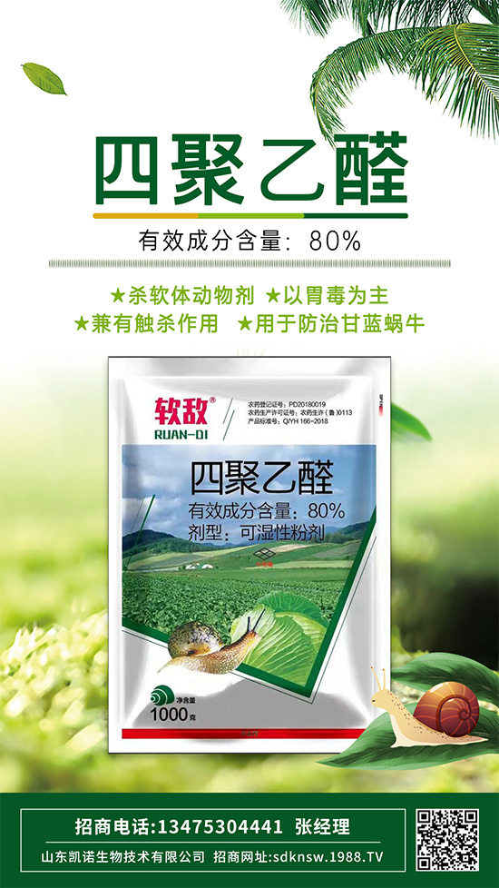 防治蔬菜蝸牛，四聚乙醛這樣使用，殺蟲(chóng)效果沒(méi)得說(shuō)！