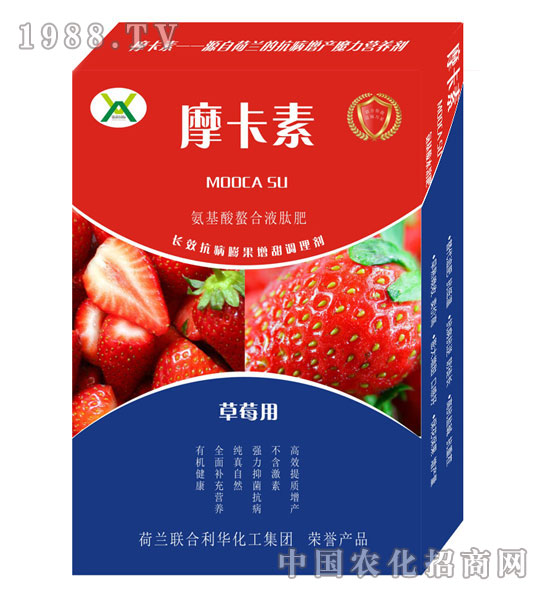 草莓專用氨基酸螯合液肽肥-摩卡素-強(qiáng)芯國(guó)際