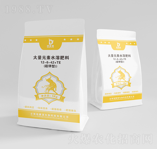 大量元素水溶肥料12-6-42+TE-地康源生物