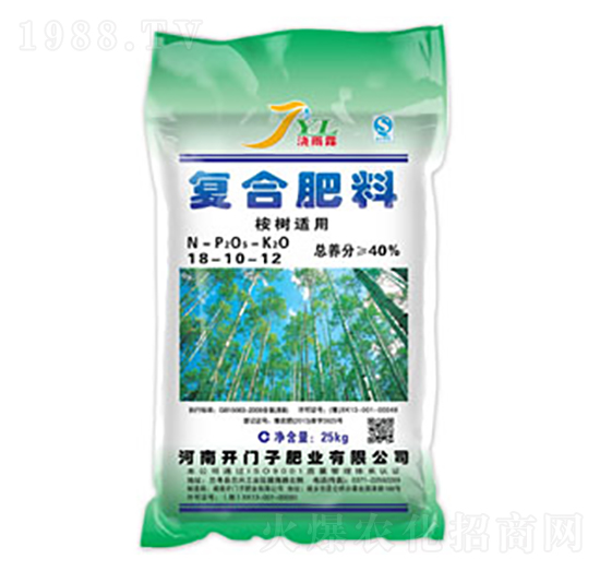 桉樹適用復合肥料18-10-12-澆雨露-開門子