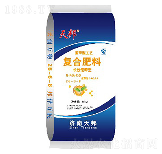 玉米專用脲甲醛復(fù)合肥料26-6-8-天邦-萬豪