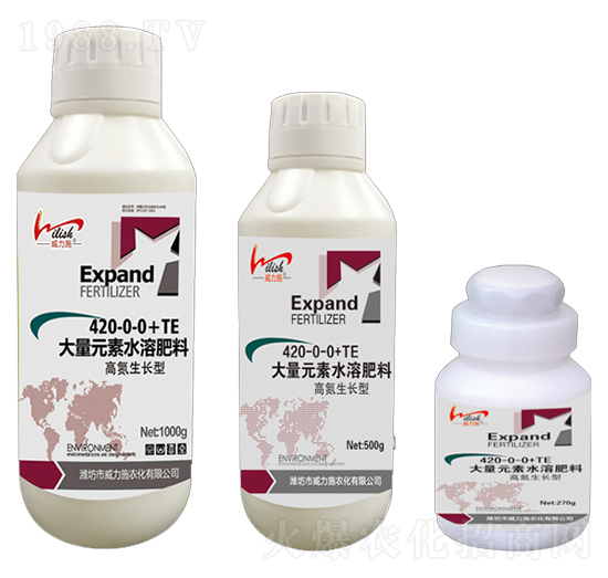 高氮型大量元素水溶肥料420-0-0+TE-威力施