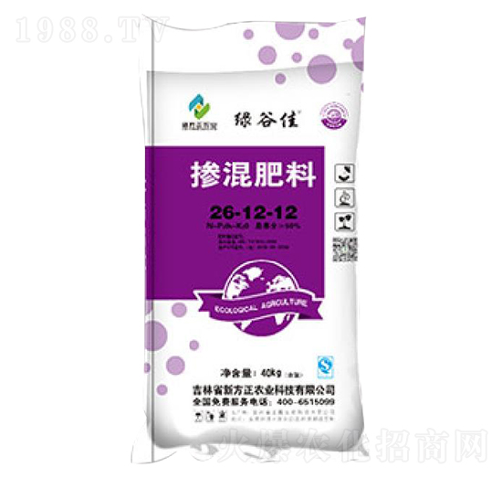 摻混肥料26-12-12-綠谷佳（紫）-新方正