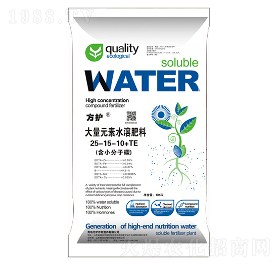 大量元素水溶肥料（含小分子碳）25-15-10+TE-方護