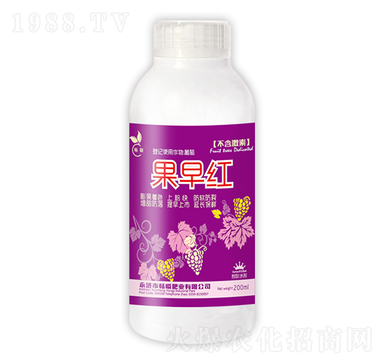 紅果滴灌沖施型著色劑-果早紅-暢瞬