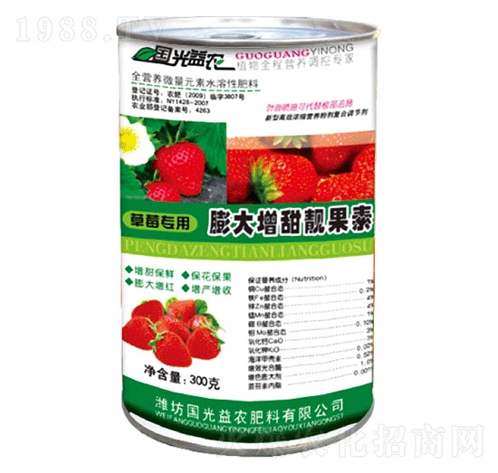 草莓專用膨大增甜靚果素-國(guó)光益農(nóng)