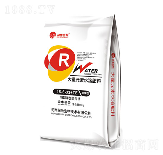 大量元素水溶肥料13-3-33+TE-硝酸鉀型-潤(rùn)地生物