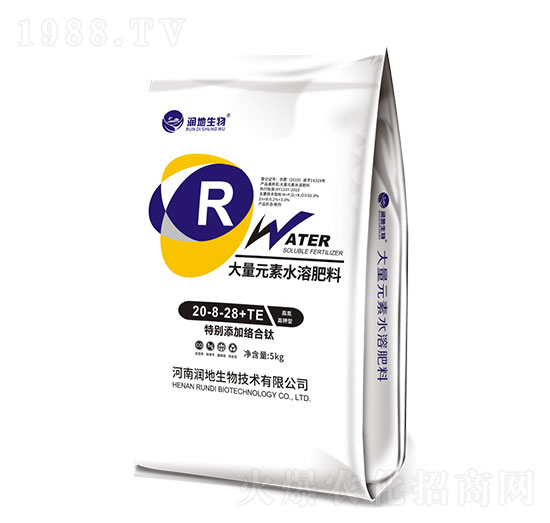 大量元素水溶肥料20-8-28+TE-高氮高鉀型-潤(rùn)地生物