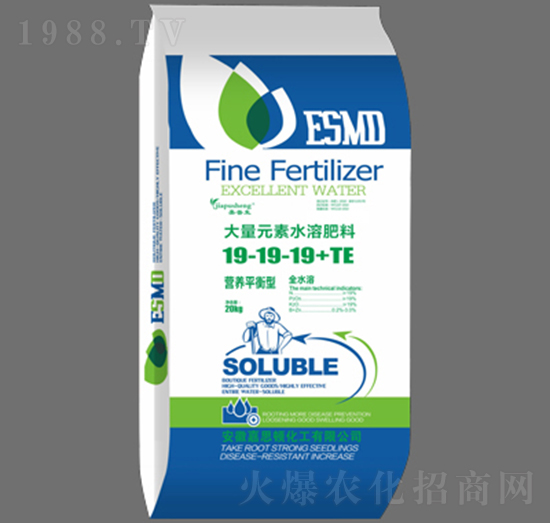 平衡型大量元素水溶肥19-19-19+TE-嘉普生-嘉思頓