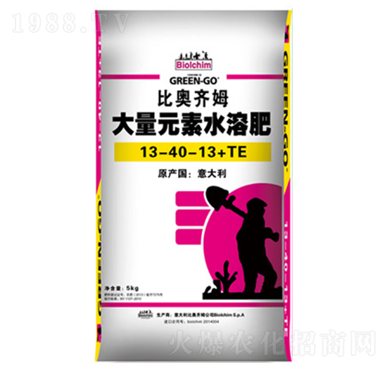 大量元素水溶肥13-40-13+TE-比奧齊姆-眾德肥料