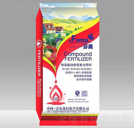 海藻酸功能型復(fù)合肥料-芬美-龍燈