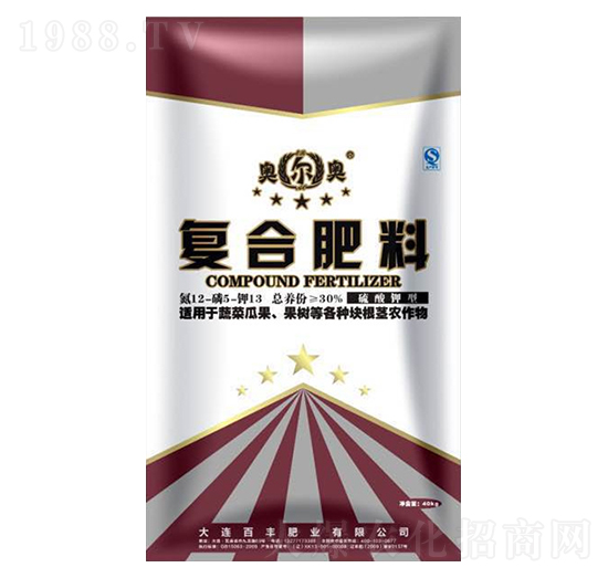 硫酸鉀型復(fù)混肥料12-5-13-奧爾奧-中基金石