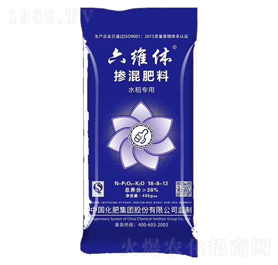 水稻專(zhuān)用摻混肥料18-8-12-六維休-綠利來(lái)