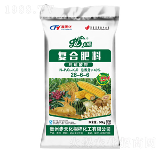 純硫酸鉀復(fù)合肥料28-6-6-赤天化