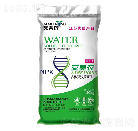 20kg大量元素水溶肥料5-40-10+TE-艾美農