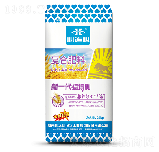 新一代猛得利小麥專用復(fù)合肥料-心連心