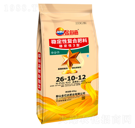 穩(wěn)定性復合肥料26-10-12-金每嘉-金億達肥業(yè)