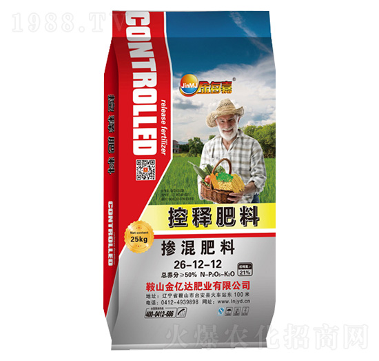 25kg控釋摻混肥料26-12-12-金每嘉-金億達肥業(yè)