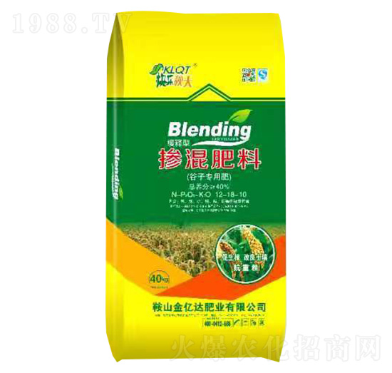 谷子專用摻混肥料12-18-10-快樂秋天-金億達肥業(yè)