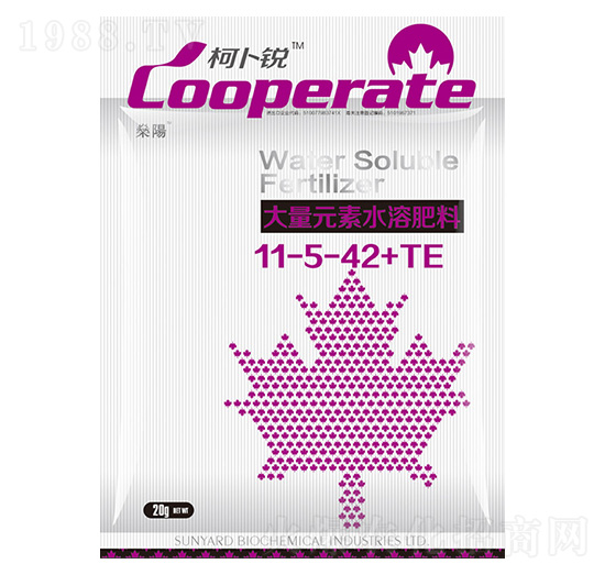 大量元素水溶肥料11-5-42+TE-柯卜銳-燊陽化工