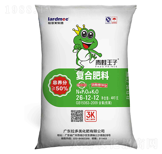 尿氯型復(fù)合肥料26-12-12-青蛙王子-拉多美
