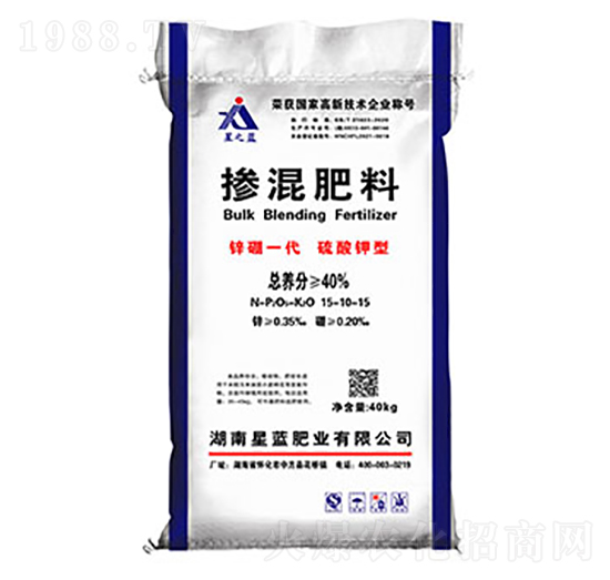 硫酸鉀型摻混肥料15-10-15-鋅硼一代-星藍(lán)肥業(yè)