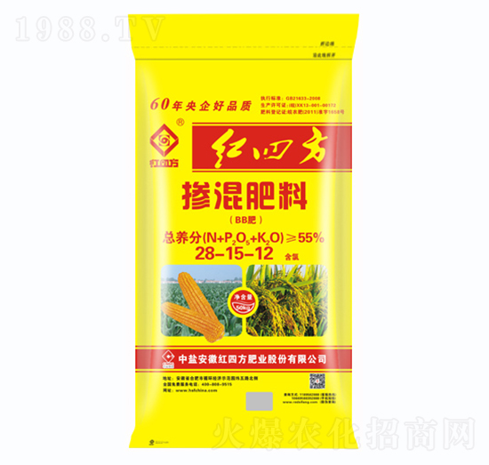摻混肥料28-15-12-紅四方