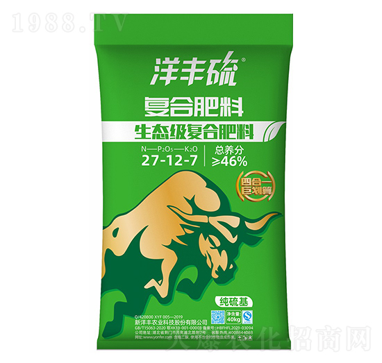 生態(tài)級(jí)復(fù)合肥料27-12-7-洋豐硫-新洋豐肥業(yè)