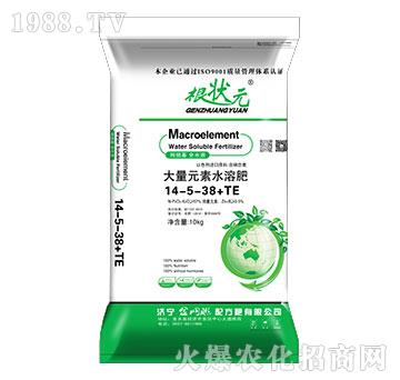 大量元素水溶肥14-5-38+TE-根狀元-金網聯(lián)