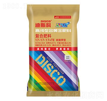 硫酸鉀型高純螯合黃金復(fù)合肥料17-17-17+TE-迪斯科