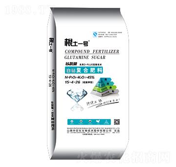 硫酸鉀型谷氨糖白鉆復合肥料15-4-26-根土一號-中農(nóng)化