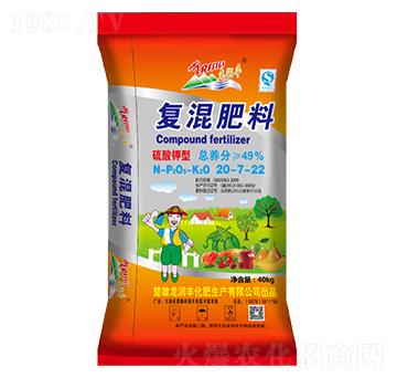 硫酸鉀型復(fù)混肥料20-7-22-龍潤(rùn)豐